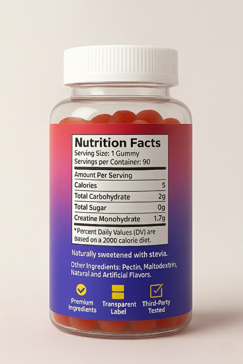 Creatine Gummies (600g Bottle)